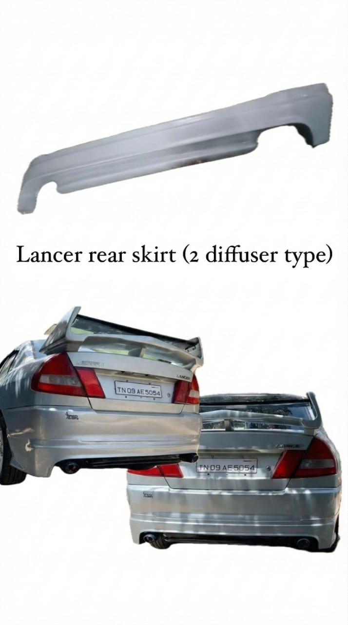 Lancer rear skirt (2 diffuser hole)