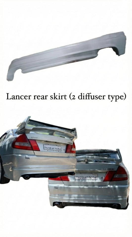 Lancer rear skirt (2 diffuser hole)