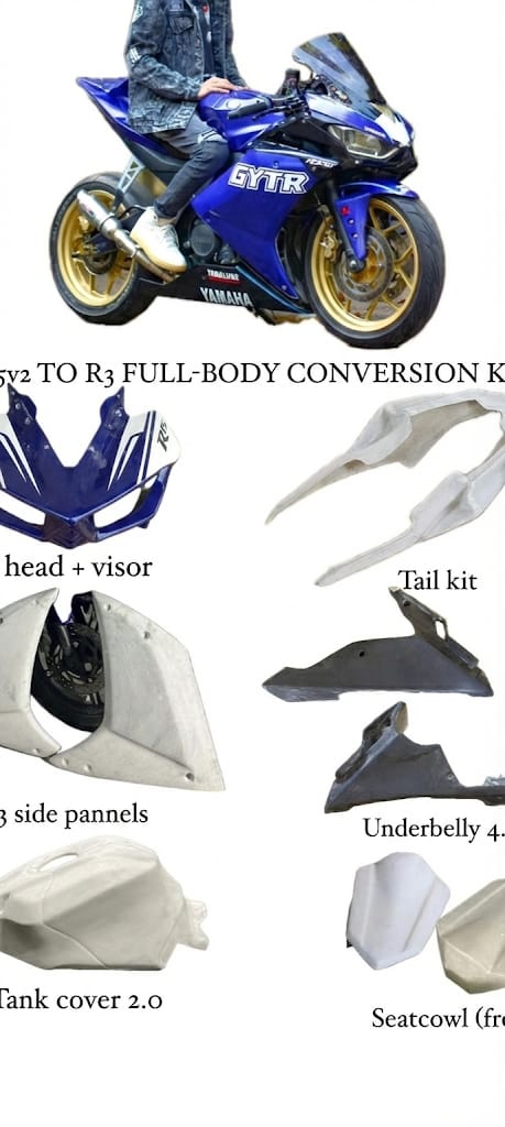R3 conversion kit for r15v2 indospec