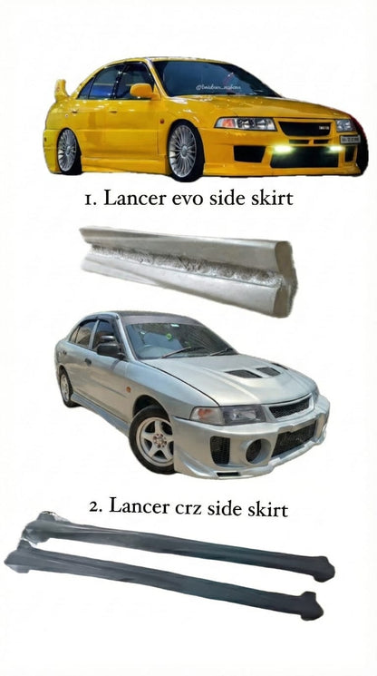 Lancer side skirts