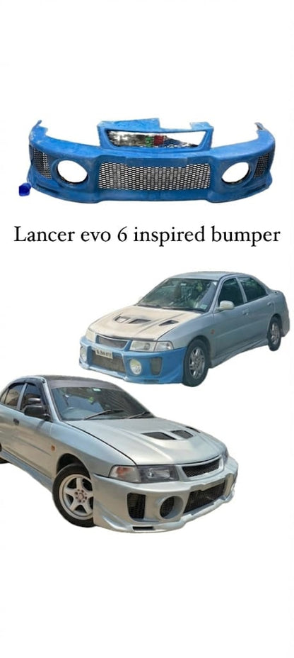 Lancer evo 6 inspired front bumper
